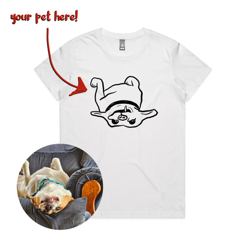Badly Drawn Pet Tee by Lonely Kids Club. All clothing from our T-shirts to our shorts and hoodies are ethically made, and printed packed and shipped from Sydney.