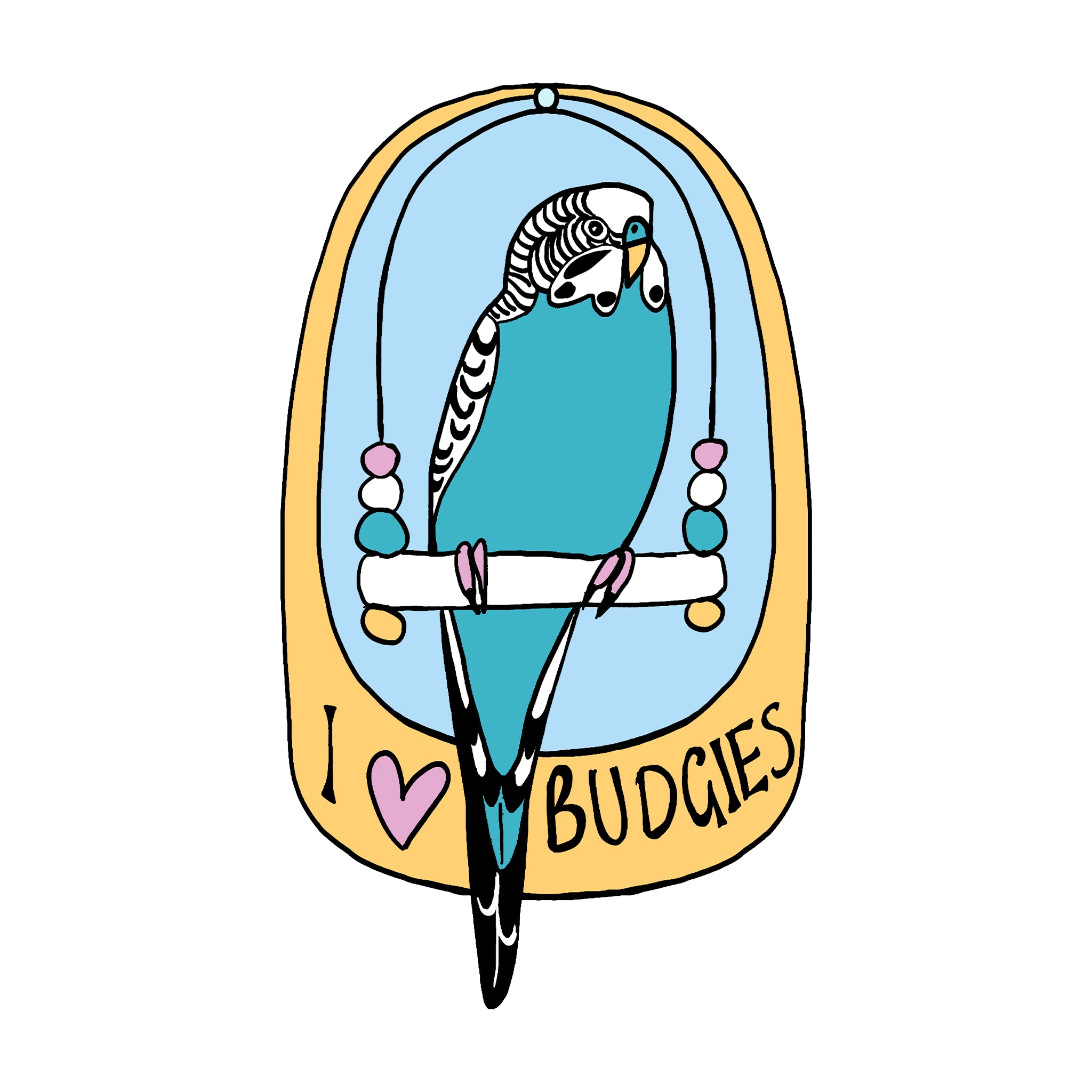I Love Budgies Tee