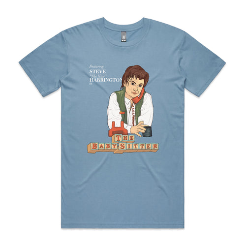 The Baby-Sitter Tee by Lonely Kids Club. All clothing from our T-shirts to our shorts and hoodies are ethically made, and printed packed and shipped from Sydney.