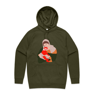 Baby Cheesus Hoodie by Lonely Kids Club. All clothing from our T-shirts to our shorts and hoodies are ethically made, and printed packed and shipped from Sydney.