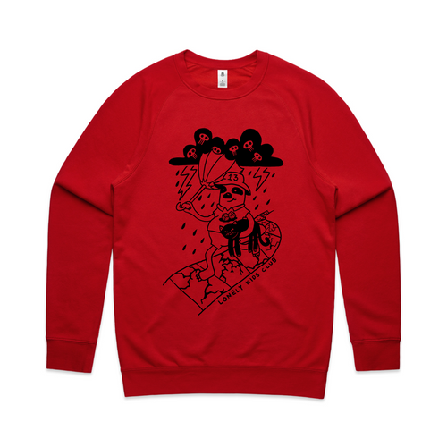 Bad Omens Jumper by Lonely Kids Club. All clothing from our T-shirts to our shorts and hoodies are ethically made, and printed packed and shipped from Sydney.