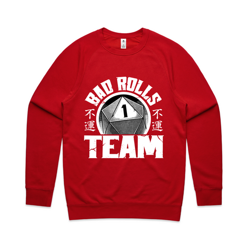 Bad Rolls Team Jumper by Lonely Kids Club. All clothing from our T-shirts to our shorts and hoodies are ethically made, and printed packed and shipped from Sydney.