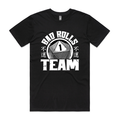 Bad Rolls Team Tee by Lonely Kids Club. All clothing from our T-shirts to our shorts and hoodies are ethically made, and printed packed and shipped from Sydney.