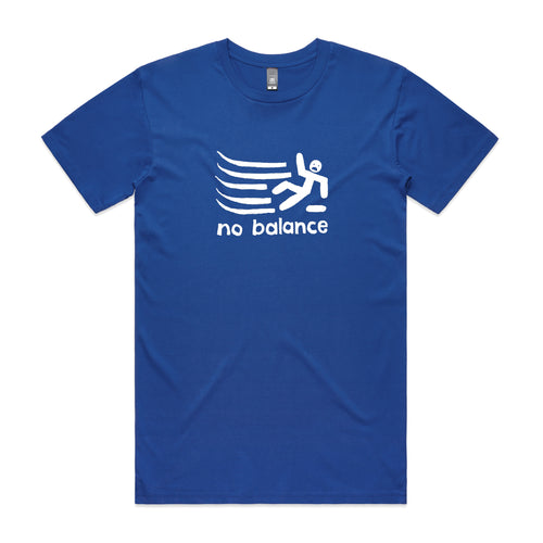 No Balance Tee by Lonely Kids Club. All clothing from our T-shirts to our shorts and hoodies are ethically made, and printed packed and shipped from Sydney.