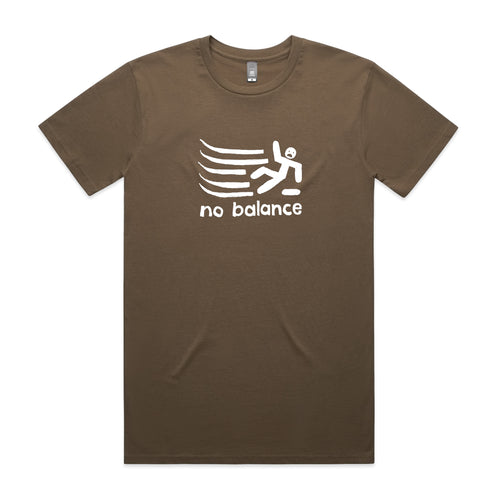 No Balance Tee by Lonely Kids Club. All clothing from our T-shirts to our shorts and hoodies are ethically made, and printed packed and shipped from Sydney.