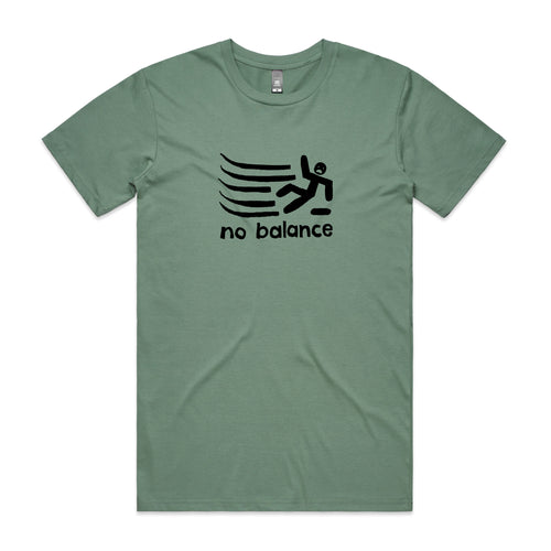 No Balance Tee by Lonely Kids Club. All clothing from our T-shirts to our shorts and hoodies are ethically made, and printed packed and shipped from Sydney.