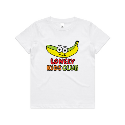 Banana Kids Tee by Lonely Kids Club. All clothing from our T-shirts to our shorts and hoodies are ethically made, and printed packed and shipped from Sydney.
