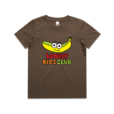 Banana Kids Tee by Lonely Kids Club. All clothing from our T-shirts to our shorts and hoodies are ethically made, and printed packed and shipped from Sydney.