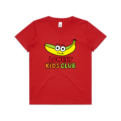 Banana Kids Tee by Lonely Kids Club. All clothing from our T-shirts to our shorts and hoodies are ethically made, and printed packed and shipped from Sydney.