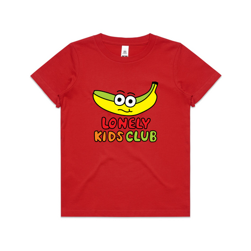 Banana Kids Tee by Lonely Kids Club. All clothing from our T-shirts to our shorts and hoodies are ethically made, and printed packed and shipped from Sydney.