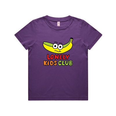 Banana Kids Tee by Lonely Kids Club. All clothing from our T-shirts to our shorts and hoodies are ethically made, and printed packed and shipped from Sydney.