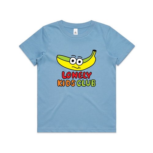 Banana Kids Tee by Lonely Kids Club. All clothing from our T-shirts to our shorts and hoodies are ethically made, and printed packed and shipped from Sydney.