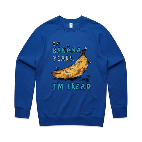 Banana Years Jumper by Lonely Kids Club. All clothing from our T-shirts to our shorts and hoodies are ethically made, and printed packed and shipped from Sydney.