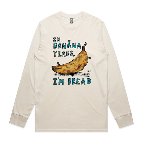 Banana Years Tee by Lonely Kids Club. All clothing from our T-shirts to our shorts and hoodies are ethically made, and printed packed and shipped from Sydney.