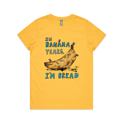 Banana Years Tee by Lonely Kids Club. All clothing from our T-shirts to our shorts and hoodies are ethically made, and printed packed and shipped from Sydney.
