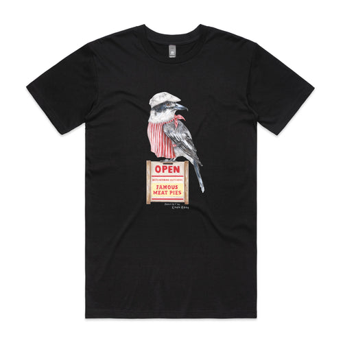 Basil The Butcher Tee by Lonely Kids Club. All clothing from our T-shirts to our shorts and hoodies are ethically made, and printed packed and shipped from Sydney.