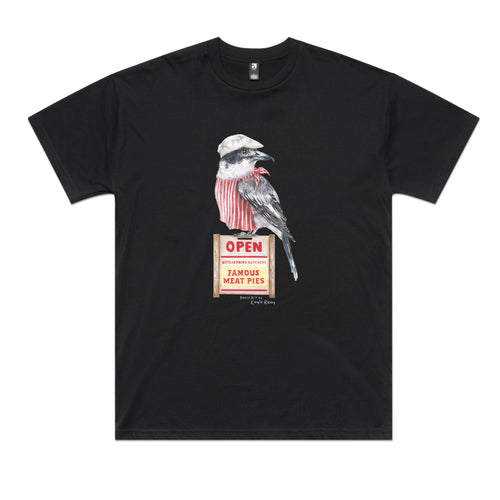 Basil The Butcher Tee by Lonely Kids Club. All clothing from our T-shirts to our shorts and hoodies are ethically made, and printed packed and shipped from Sydney.