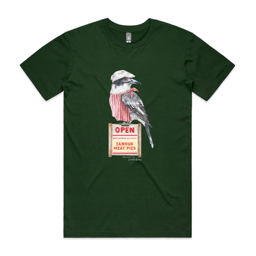 Basil The Butcher Tee by Lonely Kids Club. All clothing from our T-shirts to our shorts and hoodies are ethically made, and printed packed and shipped from Sydney.