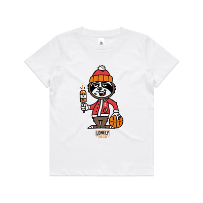 Basketball Kids Tee by Lonely Kids Club. All clothing from our T-shirts to our shorts and hoodies are ethically made, and printed packed and shipped from Sydney.