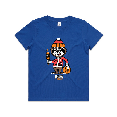 Basketball Kids Tee by Lonely Kids Club. All clothing from our T-shirts to our shorts and hoodies are ethically made, and printed packed and shipped from Sydney.