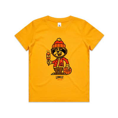 Basketball Kids Tee by Lonely Kids Club. All clothing from our T-shirts to our shorts and hoodies are ethically made, and printed packed and shipped from Sydney.