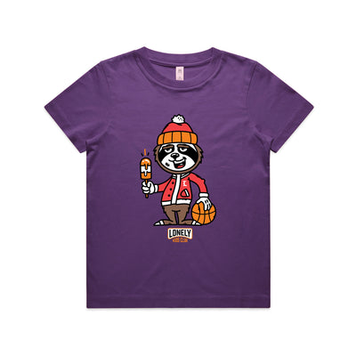 Basketball Kids Tee by Lonely Kids Club. All clothing from our T-shirts to our shorts and hoodies are ethically made, and printed packed and shipped from Sydney.