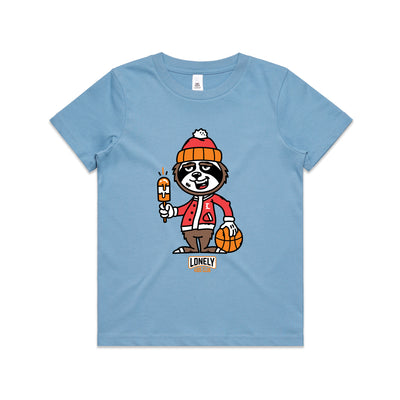 Basketball Kids Tee by Lonely Kids Club. All clothing from our T-shirts to our shorts and hoodies are ethically made, and printed packed and shipped from Sydney.