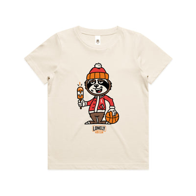 Basketball Kids Tee by Lonely Kids Club. All clothing from our T-shirts to our shorts and hoodies are ethically made, and printed packed and shipped from Sydney.
