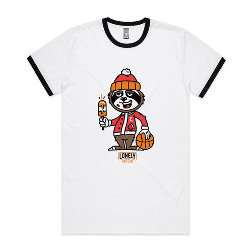 Basketball Tee by Lonely Kids Club. All clothing from our T-shirts to our shorts and hoodies are ethically made, and printed packed and shipped from Sydney.