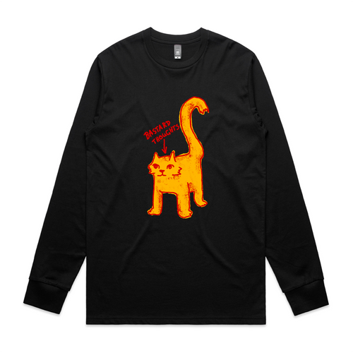 Bastard Thoughts Tee by Lonely Kids Club. All clothing from our T-shirts to our shorts and hoodies are ethically made, and printed packed and shipped from Sydney.