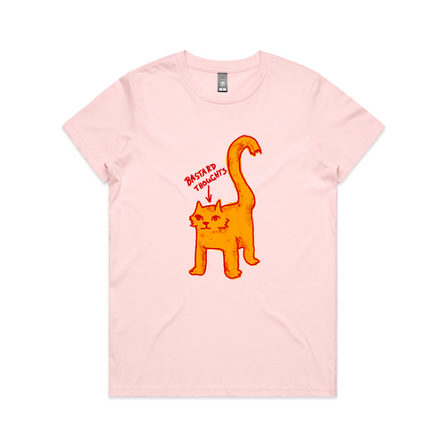 Bastard Thoughts Tee by Lonely Kids Club. All clothing from our T-shirts to our shorts and hoodies are ethically made, and printed packed and shipped from Sydney.
