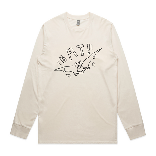 Bat! Tee by Lonely Kids Club. All clothing from our T-shirts to our shorts and hoodies are ethically made, and printed packed and shipped from Sydney.