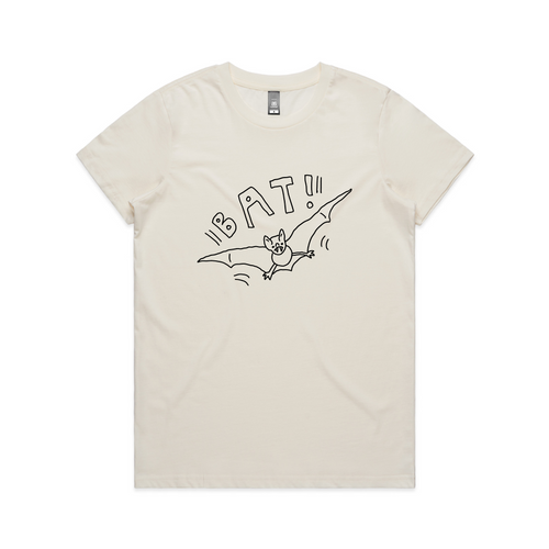 Bat! Tee by Lonely Kids Club. All clothing from our T-shirts to our shorts and hoodies are ethically made, and printed packed and shipped from Sydney.