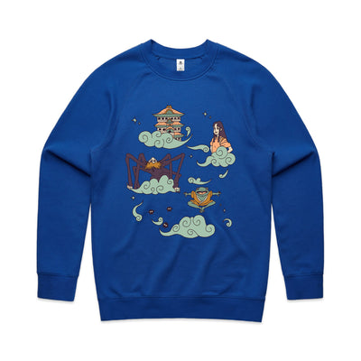 Bath House Jumper by Lonely Kids Club. All clothing from our T-shirts to our shorts and hoodies are ethically made, and printed packed and shipped from Sydney.