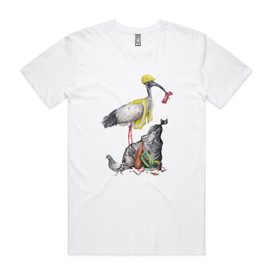 Baz The Bin Man Tee by Lonely Kids Club. All clothing from our T-shirts to our shorts and hoodies are ethically made, and printed packed and shipped from Sydney.