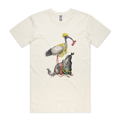 Baz The Bin Man Tee by Lonely Kids Club. All clothing from our T-shirts to our shorts and hoodies are ethically made, and printed packed and shipped from Sydney.