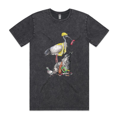 Baz The Bin Man Tee by Lonely Kids Club. All clothing from our T-shirts to our shorts and hoodies are ethically made, and printed packed and shipped from Sydney.