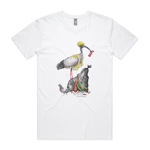 Baz The Bin Man Tee by Lonely Kids Club. All clothing from our T-shirts to our shorts and hoodies are ethically made, and printed packed and shipped from Sydney.