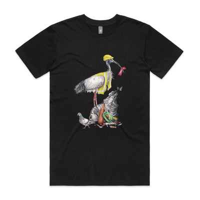 Baz The Bin Man Tee by Lonely Kids Club. All clothing from our T-shirts to our shorts and hoodies are ethically made, and printed packed and shipped from Sydney.