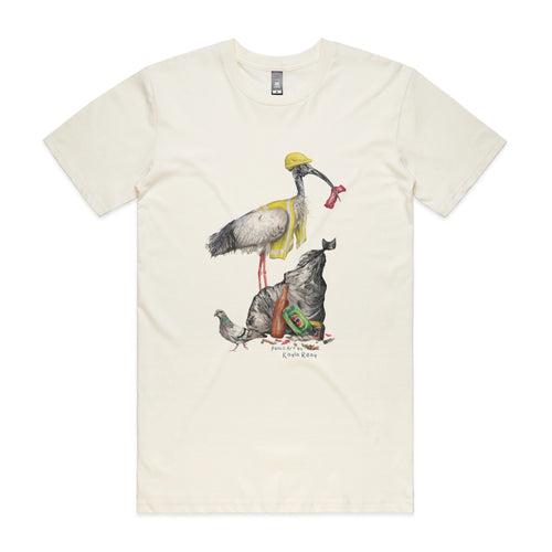 Baz The Bin Man Tee by Lonely Kids Club. All clothing from our T-shirts to our shorts and hoodies are ethically made, and printed packed and shipped from Sydney.