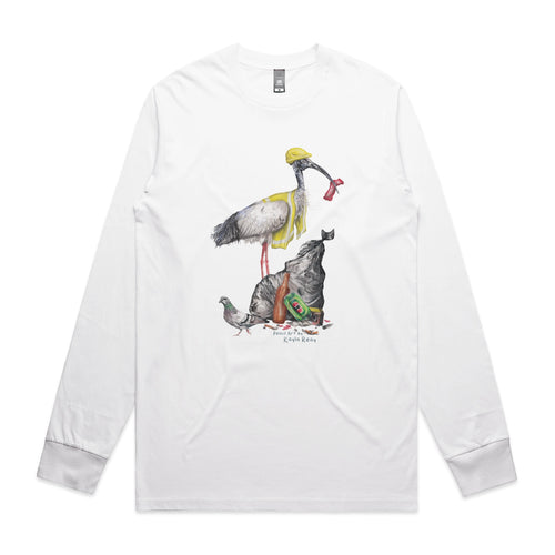 Baz The Bin Man Tee by Lonely Kids Club. All clothing from our T-shirts to our shorts and hoodies are ethically made, and printed packed and shipped from Sydney.