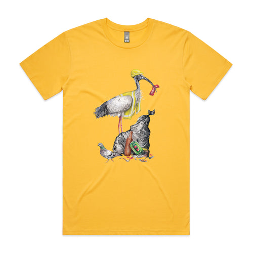 Baz The Bin Man Tee by Lonely Kids Club. All clothing from our T-shirts to our shorts and hoodies are ethically made, and printed packed and shipped from Sydney.