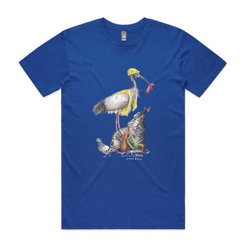 Baz The Bin Man Tee by Lonely Kids Club. All clothing from our T-shirts to our shorts and hoodies are ethically made, and printed packed and shipped from Sydney.