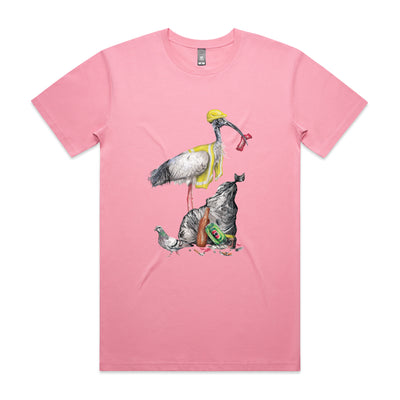 Baz The Bin Man Tee by Lonely Kids Club. All clothing from our T-shirts to our shorts and hoodies are ethically made, and printed packed and shipped from Sydney.