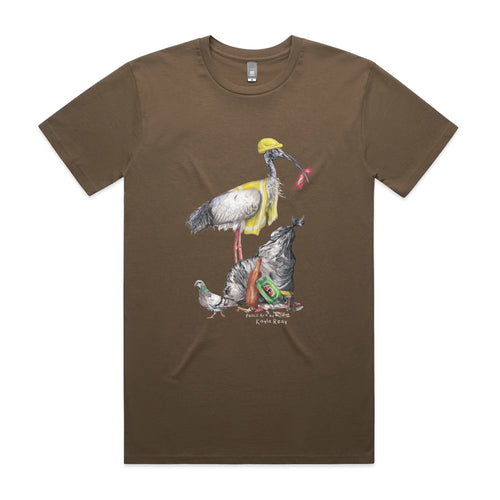 Baz The Bin Man Tee by Lonely Kids Club. All clothing from our T-shirts to our shorts and hoodies are ethically made, and printed packed and shipped from Sydney.