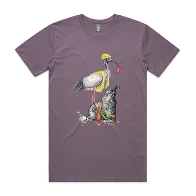 Baz The Bin Man Tee by Lonely Kids Club. All clothing from our T-shirts to our shorts and hoodies are ethically made, and printed packed and shipped from Sydney.