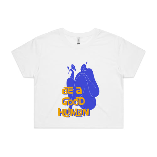 Good Human Moody Tee by Lonely Kids Club. All clothing from our T-shirts to our shorts and hoodies are ethically made, and printed packed and shipped from Sydney.