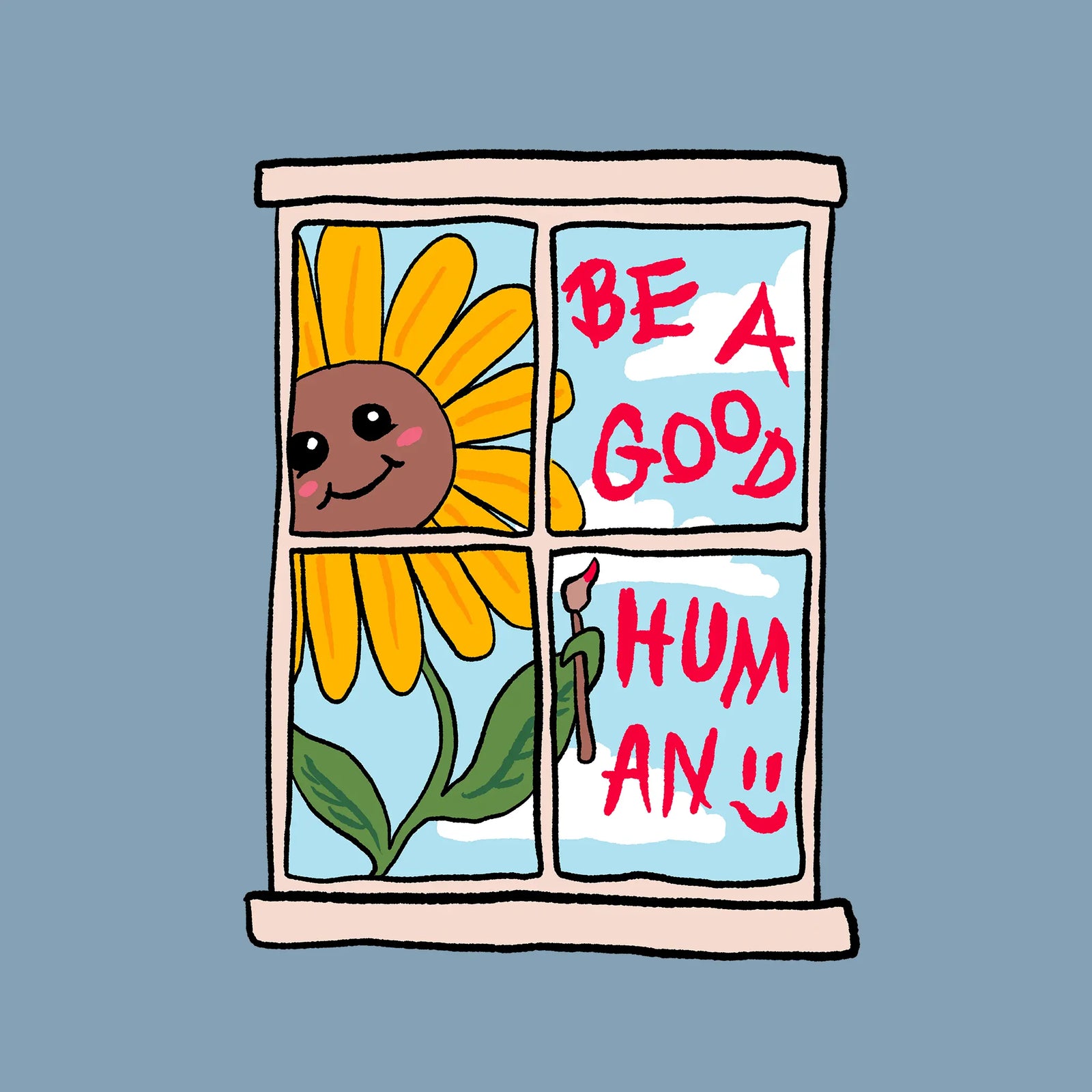 Be A Good Human Sunflower Tee