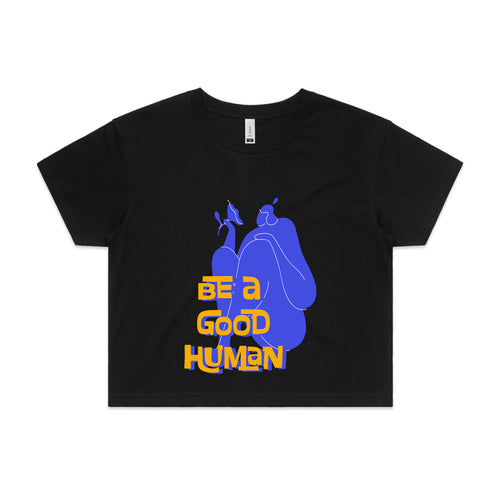 Good Human Moody Tee by Lonely Kids Club. All clothing from our T-shirts to our shorts and hoodies are ethically made, and printed packed and shipped from Sydney.