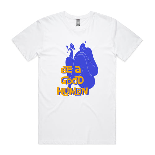 Good Human Moody Tee by Lonely Kids Club. All clothing from our T-shirts to our shorts and hoodies are ethically made, and printed packed and shipped from Sydney.